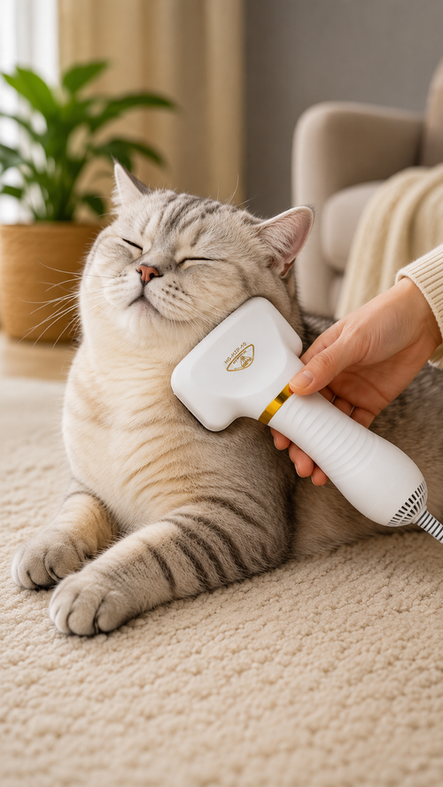 2 in 1 Pet Drying Brush & hair dryer